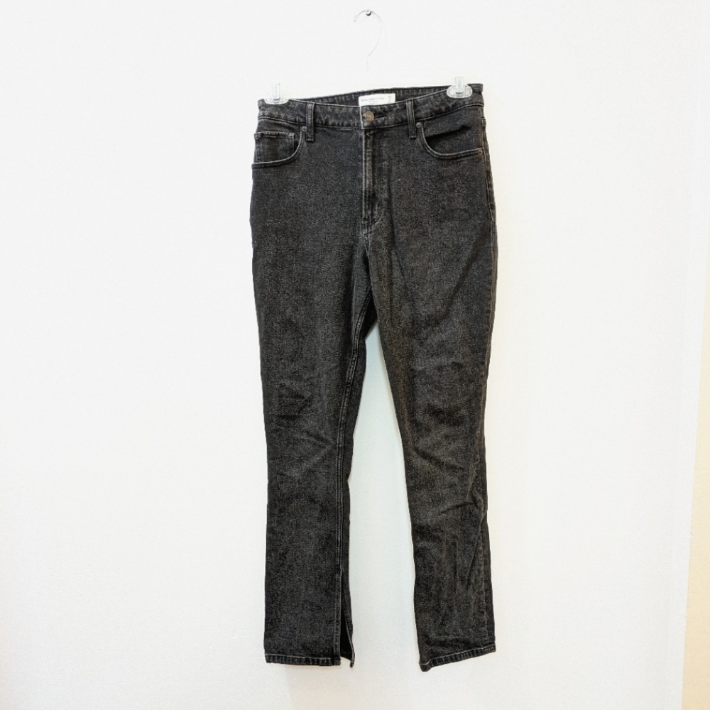 Abercrombie & Fitch Curve Love Skinny High Rise Jeans, Black-Gray, Women's 29/8